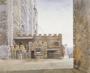 Escritório de ordenação no fundo da Torre Branca, Torre de Londres, Stepney, Londres, 1883 de John Crowther