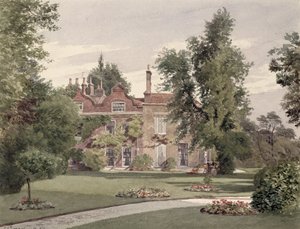Vista lateral da casa de Raleigh, Brixton Hill, Lambeth, 1887 de John Crowther