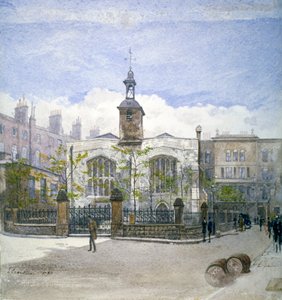 Vista da Igreja de Santa Helena, Bishopsgate, Cidade de Londres, 1883 de John Crowther