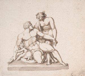 Estudo de um grupo escultórico: Marte, Vénus e Cupido de John Deare