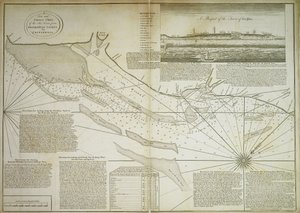 Uma carta nova e correta da costa marítima, de Orfordness Lights a Prittlewell de John Diston