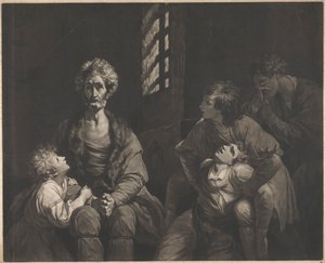 Conde Ugolino della Gherardesca e os seus Filhos na Prisão