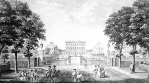 Casa de Cliveden perto da ponte de Maidenhead no condado dos fanfarrões, 1753
