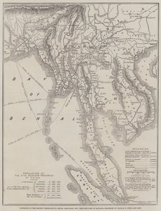 Extensão do Telégrafo Elétrico a Cantão, Hong Kong, etc, do Porto de Rangoon, projetado pelo Capitão R Sprye e Filhos de John Dower