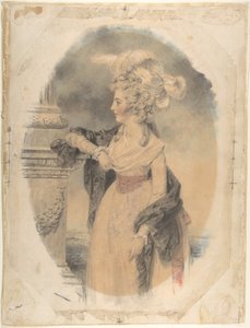 Elizabeth Ford, mais tarde Lady Colville de Culross, 1785. de John Downman