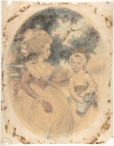 Sra. Morgan e seu filho, 1785. de John Downman