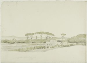 Villa Medici de Raffaelle, Roma de John Downman