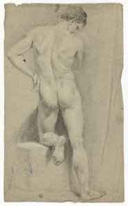 Nu em pé, de costas de John Downman