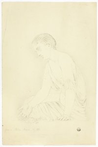 Estátua de menina sentada de John Downman