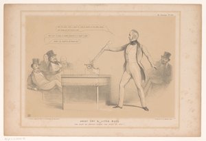 Spotprent conheceu Lord Palmerston Um grande grito e pouca lã ou O direito de busca versus o direito de visita! (título no objeto) HB Sketches (título da série no objeto) de John Doyle