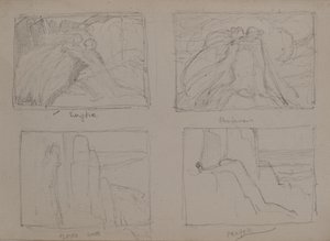 Eurydice, Rendezvous, Porta Fechada, Oração (lápis) de John Duncan