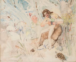 Pão, c.1895 (aguarela) de John Duncan