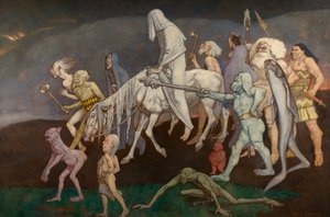 The Fomors (ou The Powers of Evil Abroad in the World), c.1939 (tempera)