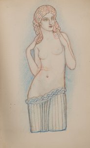Sem título [Figura feminina] (lápis) de John Duncan