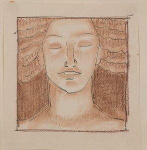 Sem título [Cara masculina] (lápis) de John Duncan