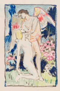 Sem título [Versão mais pequena do Amor Passando] (lápis) de John Duncan