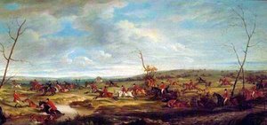 Corra perto de Melton Mowbray, 1824 de John E. Ferneley
