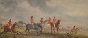 The Quorn Hunt: O Artista e seus Amigos saindo de John E. Ferneley