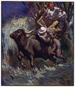 Naquele momento, os ramos cederam com uma queda (cor litho) de John Edwin Noble