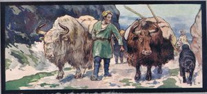 Iates de montanha, ilustração de 