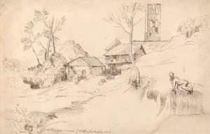 Paisagem Italiana (depois de Ticiano) de John Evelyn