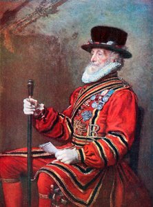 Um guarda da guarda (litografia a cores) de John Everett (after) Millais