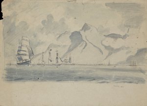 Vista da Baía da Mesa com navios de John Everett