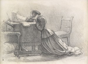 Uma Esposa - Ilustração de um Poema de John Everett Millais