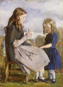 Tecelões da guirlanda, c.1846 de John Everett Millais
