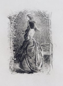 Feliz Primavera (gravura em papel) de John Everett Millais