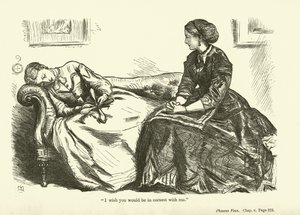 Ilustração para Phineas Finn por Anthony Trollope de John Everett Millais