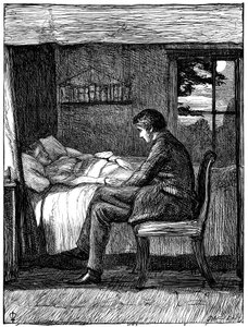 Ilustração para o poema Últimas Palavras de Owen Meredith, 1860. de John Everett Millais
