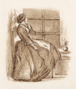Amor perdido, c.1859 (caneta e tinta) de John Everett Millais