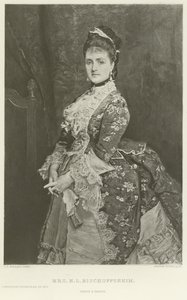 Sra. HL Bischoffsheim (gravura) de John Everett Millais
