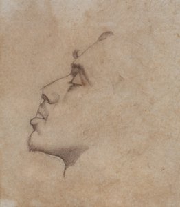 Chefe de retrato de Dante Gabriel Rossetti (1828-82) de John Everett Millais