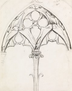 Estudo para um design de janela de John Everett Millais