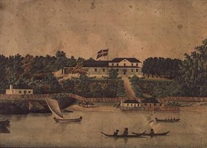 First Government House, Sydney, c.1807 (aquarela) de John Eyre