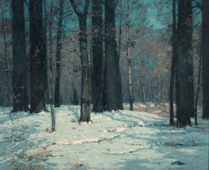 Bosques no inverno, ca. 1912. de John F. Carlson