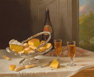 Natureza Morta com Cesto de Bolo de Prata, 1866.