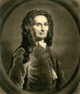 Retrato do matemático francês Abraham de Moivre 1667-1754, 1736 de John Faber
