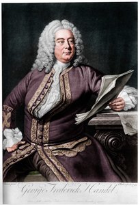 George Frideric Handel, compositor barroco britânico nascido na Alemanha, 1749