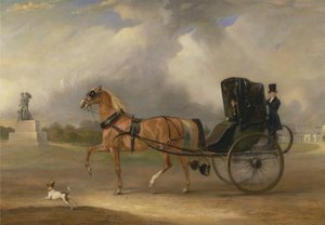 William Massey-Stanley conduzindo o seu Cabriolet no Hyde Park