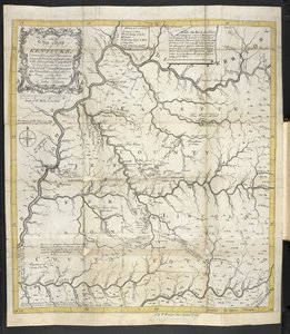 Um Mapa de Kentucky, em O Descobrimento, Assentamento e Estado actual do Kentucke de John Filson