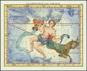 1776 - John Flamsteed - Le Capricorne, et Le Verseau (Capricórnio e Aquário)