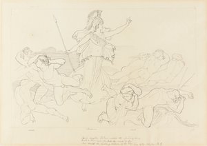 Atena e os ventos de John Flaxman