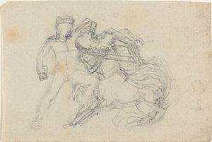 Batalha entre o homem e o centauro de John Flaxman