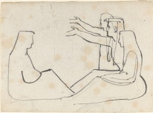 Quatro Figuras Sentadas de John Flaxman