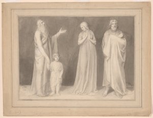 Ana apresenta Samuel a Eli de John Flaxman