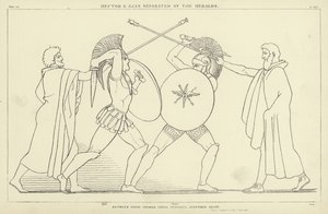 Hector e Ajax separados pelos Arautos de John Flaxman