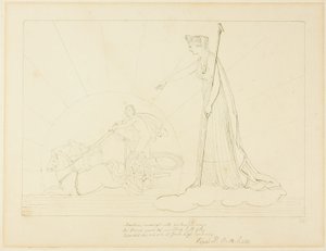 Juno comanda o pôr do sol de John Flaxman